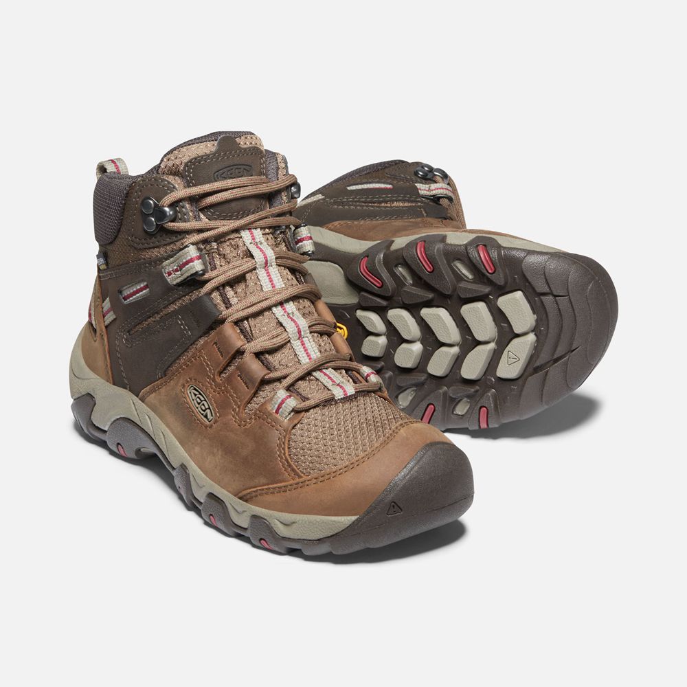 Botas de Seguridad Keen Mexico Marrom - Mujer Steens Cuero Waterproof - SN3742860